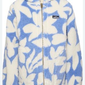 Rip Curl Kidswear Blue and White Fleece Jacket (Girls size 12)